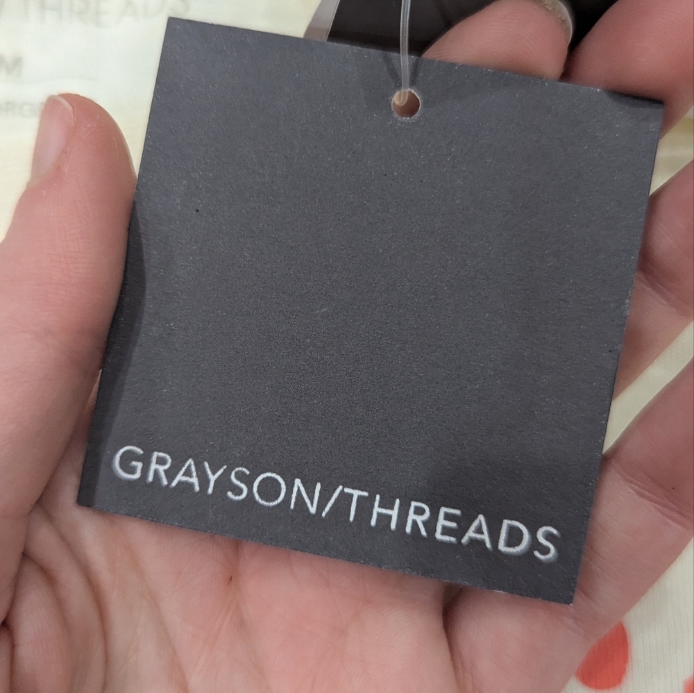 NWT GRAYSON/THREADS Cream T-Shirt with Red Dragon Size Medium - Picture 5 of 6